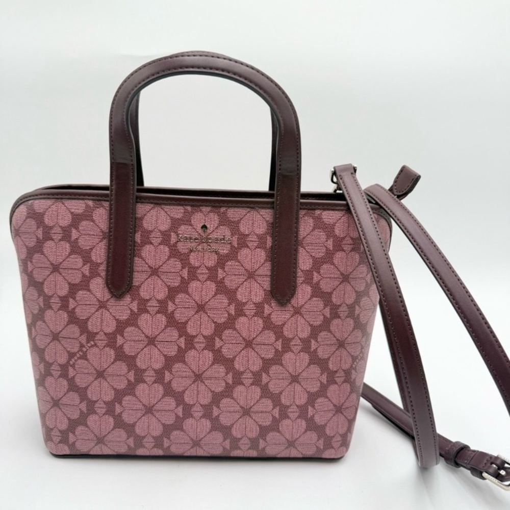 NWT Kate Spade Flower Grenache Gold Small Tote/Crossbody Bag